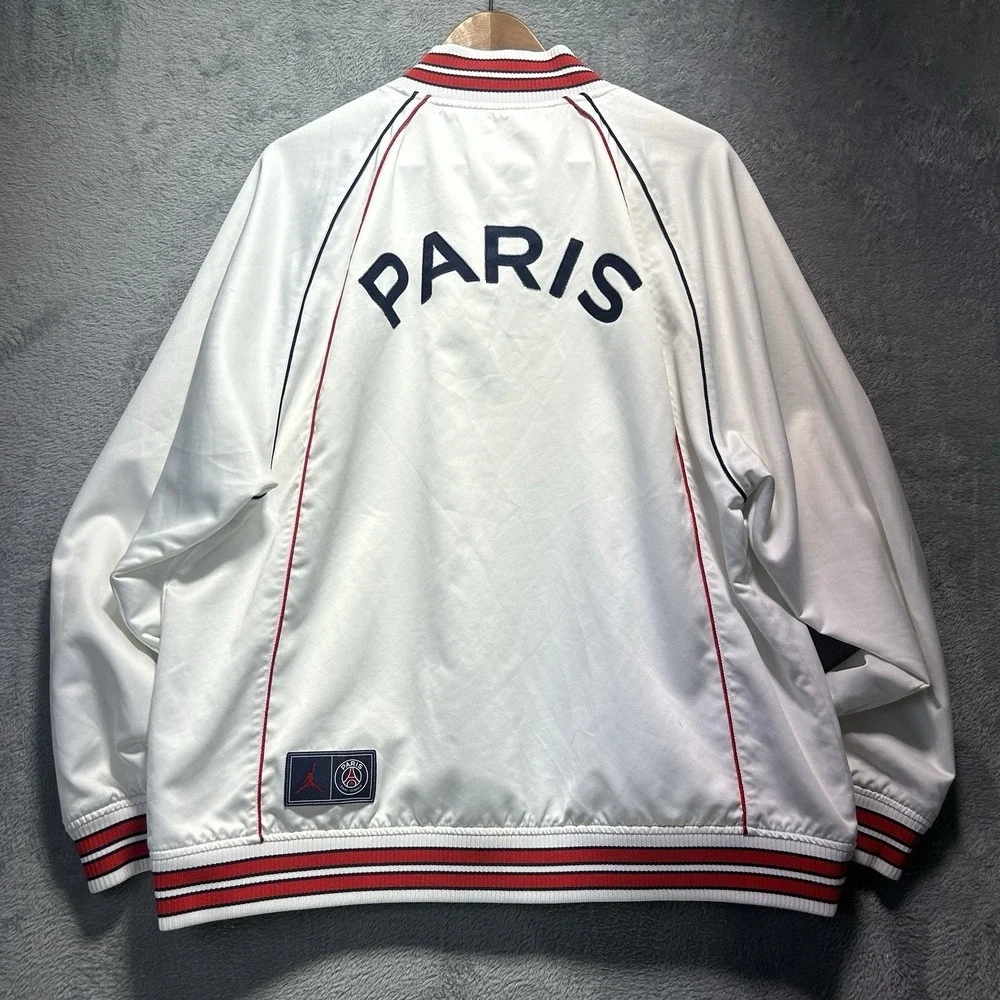 Jordan Nike Paris Saint Germain 2021 Anthem Jacket Men's‎ Large White DB6485-100
